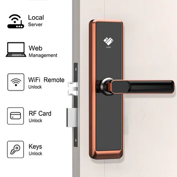 Электронный гостиничный замок fechadura с электронным замком без ключа Bluetooth RFID с системой веб-управления