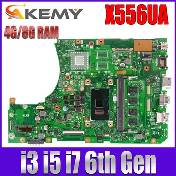 X556UA Материнская плата Для ASUS A556U X556U X556UF X556UV X556UAM X556UJ X556UAK Материнская плата ноутбука I3 I5 I7 процессор DDR3L/DDR4 4 ГБ/8 ГБ