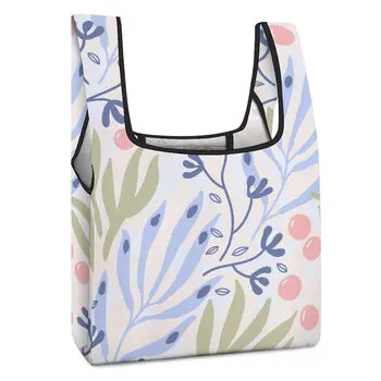 Женская Складная сумка для покупок, Большая сумка для еды, Обычная Тканевая сумка Большой емкости, Многоразовая Дорожная сумка для продуктов