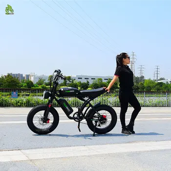 Черный Частный Модельный Городской Дорожный Ebike 1500 Вт 48 В 35Ah/50Ah Двойная Батарея С Полной Подвеской Гидравлический Электрический Велосипед