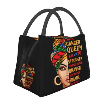 Африканская Грил, Черная Женская сумка для ланча, портативный кулер, Термоизолированная коробка для Бенто, для работы, школы, пикника, сумки для еды