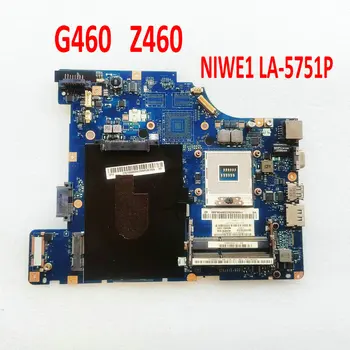 NIWE1 LA-5751P Для Lenovo G460 Z460 Материнская плата Ноутбука LA-5751P Материнская плата HM55 UMA DDR3 100% Полное Тестирование работы