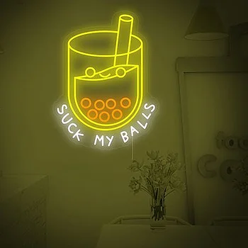 Изготовленная На Заказ Неоновая Вывеска Boba Tea Acrylic 12v Led Business Logo Design Store Sign Bubble Tea Рекламный Неоновый Свет Для Украшения Стен