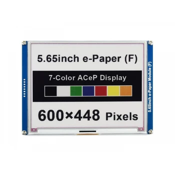 Модуль отображения электронной бумаги ACeP 7 цветов E-Ink с разрешением Waveshare 5,65 дюйма, 600 × 448 пикселей