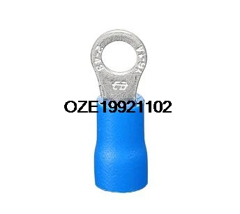Предварительно изолированная клемма с кольцевым язычком RVS2-4 100шт Синего цвета для шпильки # 8 AWG 16-14