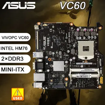 ASUS VC60 Mini-iTX/блок питания постоянного тока 3 поколения для ноутбуков с процессором/чипом HM76 DDR3 материнская плата игровые материнские платы для ПК