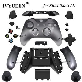 IVYUEEN Хромированный сменный корпус Чехол для Xbox One S X Контроллер RB LB RT LT Триггеры Кнопки Запчасти И Аксессуары
