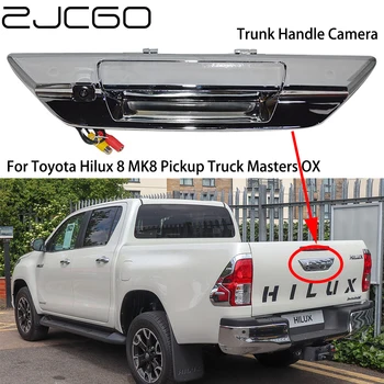 ZJCGO CCD Автомобильная Камера Заднего Вида с Ручкой для Парковки Багажника для Toyota Hilux 8 MK8 Пикап Masters OX AN120 AN130