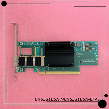 Однопортовая сетевая карта ConnectX-6 EDR IB/HDR100/100GbE Работает идеально Быстрая доставка CX653105A MCX653105A-EFAT