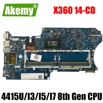 Для HP PAVILION X360 14-CD Материнская плата Ноутбука 14-CD 17879-1B Материнская плата С процессором 4415U I3 I5 I7 8-го поколения