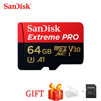 Extreme Pro SanDisk 1T 256G 128GB 64GB 32G 512G Карта памяти microSDXC UHS-I TF microSD Карты 170 Мб/с. Class10 U3 с SD-адаптером