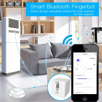 Умный Кнопочный Толкатель Switchbot Wifi Автоматизирует Выдвижной Бесконтактный Открыватель дверей Bluetooth-Бот Hublot Watch Home Fingerbot