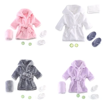Купальный халат для новорожденных с банным полотенцем, Ломтиками огурца, Реквизит для фотосъемки ребенка, Халат, костюм для позирования ребенка, подарки