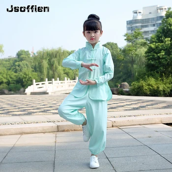 Детский костюм для занятий боевыми искусствами, костюм для занятий тайцзи кунг-фу в китайском стиле, костюмы для мальчиков и девочек из детского сада