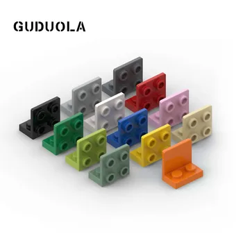 Кронштейн для строительного блока Guduola 1x2-2x2 Up (99207) Угловая пластина с мелкими частицами 1,5 бота. 1x2 2/2 MOC Сборки 50 шт./лот