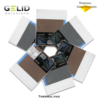 Термопаста GELID GP 12W/mk Для процессора GPU Видеокарты Ноутбука Северный Южный Мост Тепловыделение Силикон 120x120 мм 0,5-1,5 мм