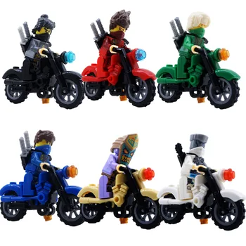 Phantom Dazzle, гонки на мотоциклах, головоломка для мальчиков, сборка строительных блоков, маленькая фигурка, детские игрушки для рук 