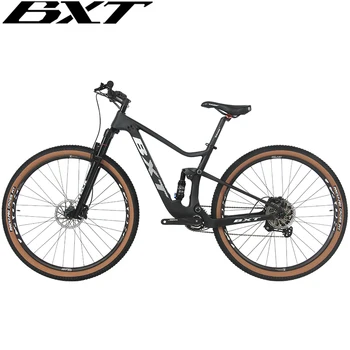 BXT 29er Горный велосипед Из углеродного волокна Через ось 1x11 Скоростной Карбоновый Горный велосипед с полной подвеской BOOST Bicicletas mtb 29”