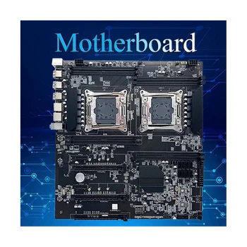 Материнская плата с двумя процессорами X99 + процессор 2XE5 2620 V3 + оперативная память DDR4 4G RECC + Кабель SATA + Термопаста LGA 2011 Слот 8XDDR4 для майнинга ALEO