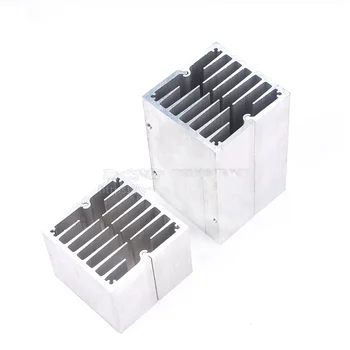 коробка 60*60*45мм направляющей пластины для полупроводникового охлаждения diy холодная / 60*60* расстояние между отверстиями для теплоотвода 90 мм 52 мм, квадратный алюминиевый радиатор M4