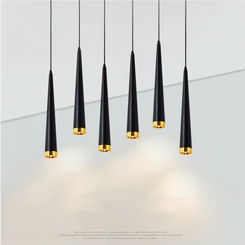 Dimmable Led Cob Nordic Lamp Подвесные Светильники Украшение Гостиной Светильники Для Спальни Внутреннее Освещение Домашнего Декора Ac220v 7W 10w