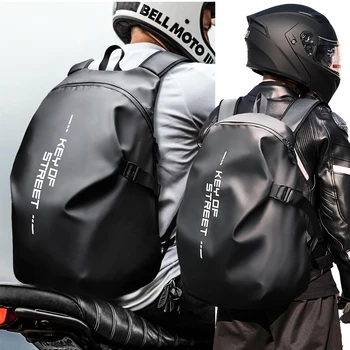 Полный шлем, сумка для Всадника, Мотоциклетное Снаряжение, Мотоциклетные топливные сумки из искусственной кожи, Багаж для путешествий, Поли Большой Емкости, Водонепроницаемый