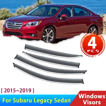 Дефлекторы для Subaru Legacy Liberty Седан 2015 ~ 2019 2016 Аксессуары Автомобильный Ветровой Козырек От Дождя Защита для Бровей Авто Защитная Крышка