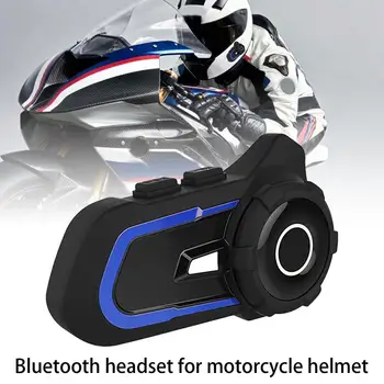 CS-1412 Мотоциклетный шлем Гарнитура Bluetooth 5.1 IP67 Водонепроницаемый Беспроводной домофон Комплект громкой телефонной связи стерео