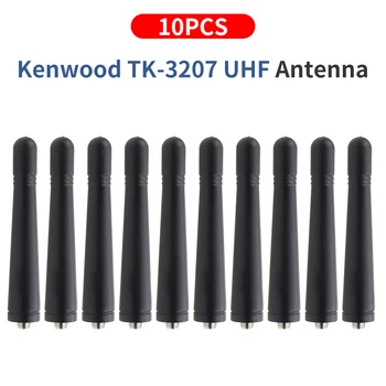 10 шт. Короткая UHF 400-470 МГц SMA-гнездовая антенна для Kenwood TK-340, TK-349, TK-350, TK-3100, TK-3101, TK-3102, TK-3107 PX-777 UV-5R