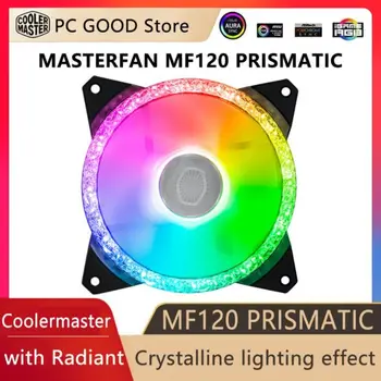 CoolerMaster MASTERFAN MF120 ПРИЗМАТИЧЕСКИЙ с эффектом сияющего кристаллического освещения охлаждающий вентилятор 120 мм ARGB для охлаждения корпуса компьютера