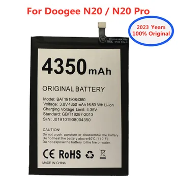 2023 Год Новый 4350 мАч BAT1919084350 Оригинальный Аккумулятор Для Doogee N20 N20Pro N20 Pro Высококачественный Аккумулятор Для телефона Batterie Bateria Batteries