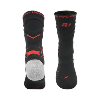 Новые спортивные носки для велоспорта, баскетбола, Компрессионные носки для бега, трендовые дышащие носки для пеших прогулок, Амортизирующие, нескользящие, профессиональные спортивные
