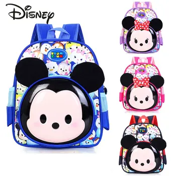 Disney, Новая Детская Школьная сумка с Микки и Минни, Милый Детский рюкзак с Рисунком из Мультфильма, 3D, Высококачественный Модный Повседневный Рюкзак Для девочек