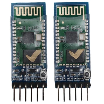 Горячий-2шт HC-05 6-Контактный RF Беспроводной Приемопередатчик Bluetooth Ведомый Модуль RS232/TTL В UART Конвертер И адаптер Для Arduino