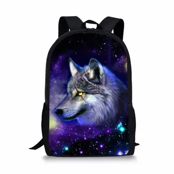 Детские рюкзаки Galaxy Star Wolf для подростков, школьный рюкзак для мальчиков, Студенческий Детский рюкзак, Рюкзак Mochila