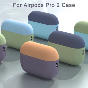 Официальный мягкий жидкий силиконовый чехол для AirPods Pro 2, беспроводные наушники Bluetooth, защитный чехол для Apple AirPods 3, 2 чехла