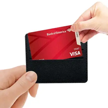 Мужская И Женская Тонкая кредитная идентификационная карта, мешочек для монет из искусственной кожи, Тонкий Держатель для карт, сумка для банковских карт, деловой кошелек