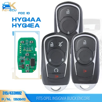 KEYECU HYQ4AA, HYQ4EA Умный Дистанционный ключ 315 МГц/433 МГц ID46 Брелок без Ключа для Buick Encore 2017-2019 для Opel Astra K Insig 2016-21