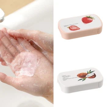1 коробка Одноразовой мыльной бумаги для мытья рук, Мини Портативные Мыльные таблетки для Мужчин и Женщин, Мыльный лист, принадлежности для путешествий на открытом воздухе