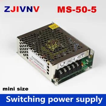 5 В 10A 50 Вт Импульсный Источник Питания МИНИ-трансформатор 220 В переменного тока в постоянный 5 В выход для светодиодной ленты/видеонаблюдения (MS-50-5)