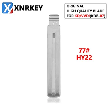 XNRKEY 10 Шт 77 # HY22 Оригинальное Высококачественное Лезвие для Замены дистанционного ключа KD/VVDI Металлическое Пустое Неразрезанное Лезвие