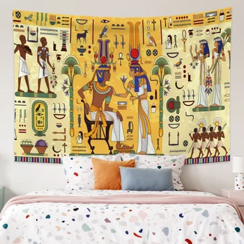 Древний Египетский Гобелен, Висящий на стене, Старая культура, Хиппи, Египетское колдовство, Богемный домашний декор, Винтажные Гобелены Blanke