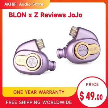 Отзывы о BLON x Z JoJo Динамический драйвер 10 мм, внутриканальный монитор, наушники Hi-Fi со съемным кабелем для музыканта-аудиофила