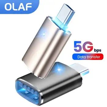 Olaf USB 3.0 Type C OTG Адаптер USB Type-C Для мужчин и USB A Для Женщин Конвертер Для Xiaomi Huawei Samsung Macbook Type C Для USB OTG