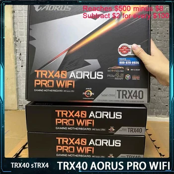 TRX40 AORUS PRO WIFI Для Gigabyte TRX40 sTRX4 Слот DDR4 PCI-E4.0 ATX Работает идеально Быстрая доставка Высокое качество