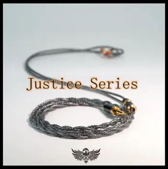 Высокопроизводительный модернизированный кабель серии Justice С сочетанием золота, серебра, палладия и меди ie900 0,78 мм MMCX N5005