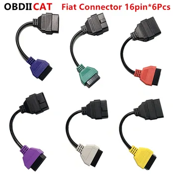 Новейший 6-цветной Автоматический Разъем OBD2 Диагностический Кабель-адаптер для FiatEcuScan и Multiecuscan для Fiat