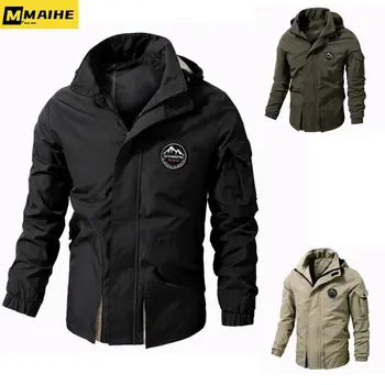 Мужская водонепроницаемая куртка-бомбер размера плюс 8XL с капюшоном, ветрозащитная куртка-карго для альпинизма, охоты, военная тактическая куртка-карго MA1