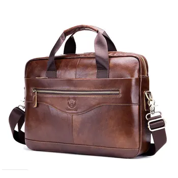Портфель из коровьей кожи, мужские сумки, высококачественный деловой ноутбук, мужские сумки из натуральной кожи