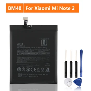 Сменный аккумулятор для Xiaomi Mi Note 2 Note2 BM48 Аккумуляторная батарея телефона 4070 мАч